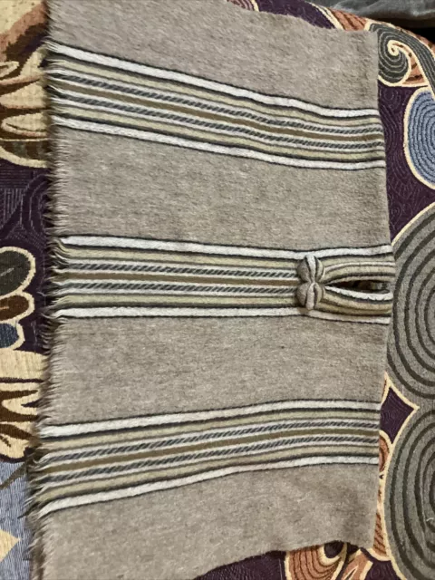 Antique Kid's Wool Poncho from Peru