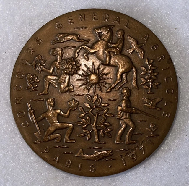 Rare Médaille Allégorie De L'agriculture - Département De La Seine #P5C10