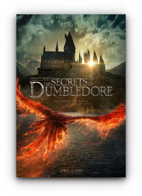 Fantastic Beasts Secrets Of Dumbledore Poster Film A4 A3 A2 A1 Art Cinema Movie