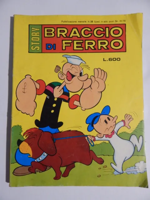 BRACCIO DI FERRO " BRACCIO DI FERRO STORY " numero 38 editoriale metro 1981