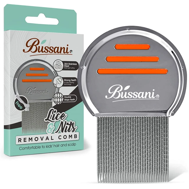 Lice Comb Removal | Effective for Nit Eggs or Dandruff | Won'T Rust | No Pulling
