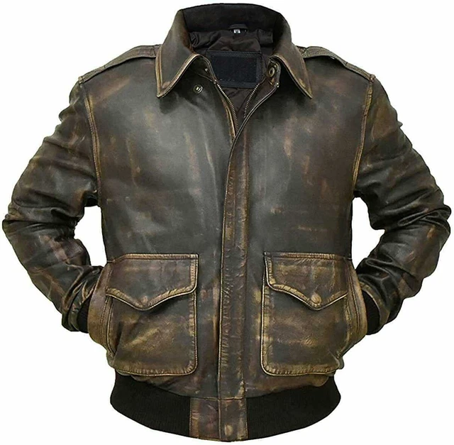 Men's B3 Pilot Aviator Sheepskin Leather Bomber Jacket | Leather