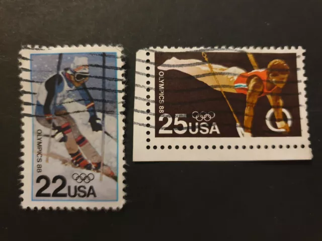 USA 1988 Olympic Games Stamps - used