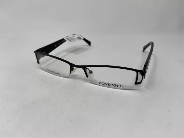 Covergirl Cg0394-1 001 Black White 51/18-135 Eyeglasses Frame :T53