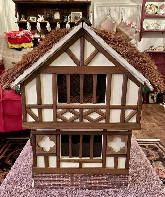 Dolls House 4 HOME Pictures Paintings in Square Gold Frame Miniature