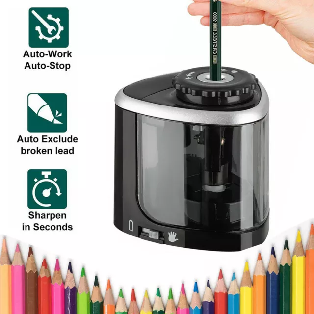 Automatic Electric Pencil Sharpener Operated Students Desktop AU