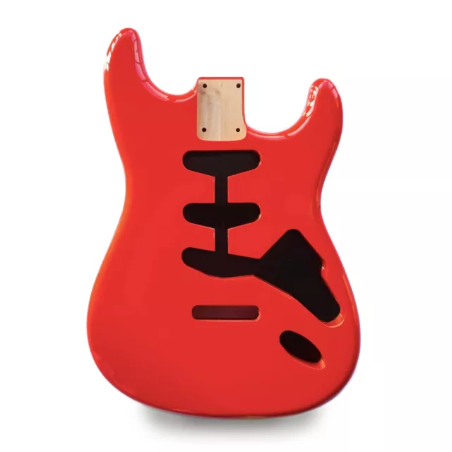 Stratocaster Guitar Body SSS for Fender – Torino Red Gloss – 2 Piece Alder