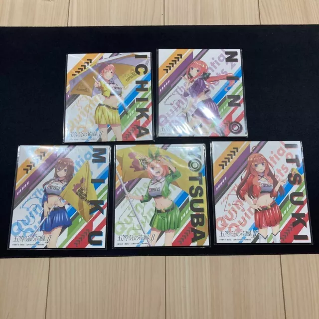 Gotoubun no hanayome movie shikishi full 5 set Quintessential Quintuplets  anime