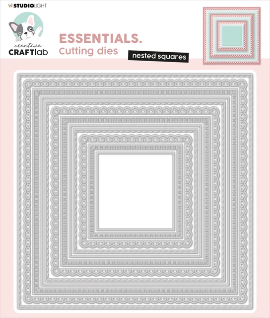 Die-N.o de corte Studio Light Essentials 690, cuadrados anidados LESCD690