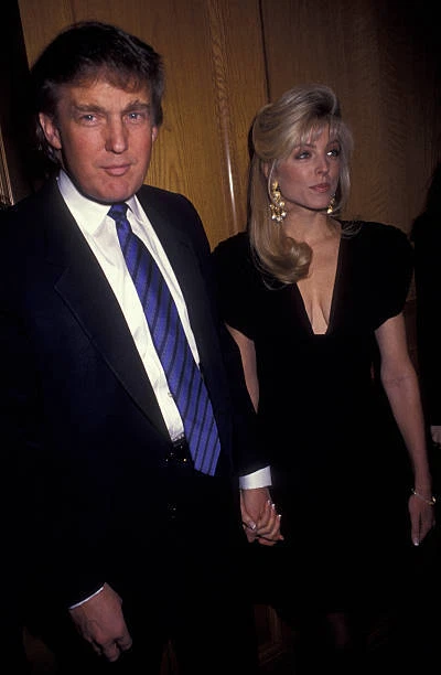 DONALD TRUMP MARLA Maples at 80th Birthday Party for Joey Adam- 1991 ...