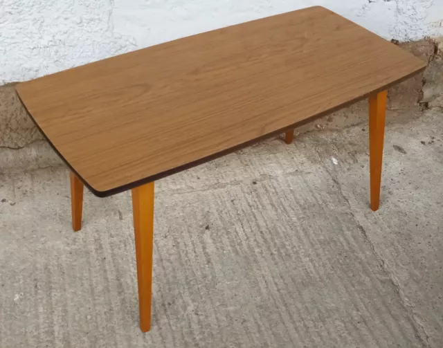 50s Table Vintage Kidney-Shaped Coffee Table Rockabilly Retro 50er 10