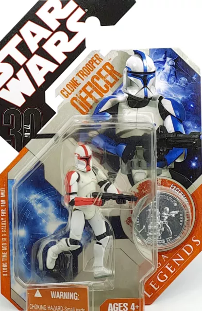 CLONE TROOPER OFFICER CAPTAIN STAR WARS 30th ANNIVERSARY SAGA LEGENDS HASBRO