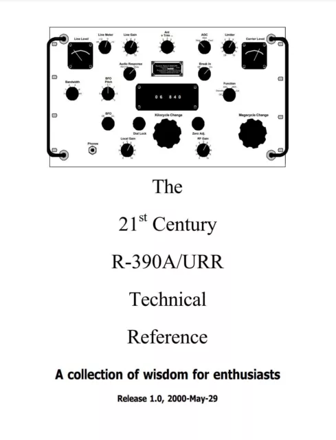 COLLINS R-390A/URR 309 PAGE TECHNICAL REFERENCE - 21st Century