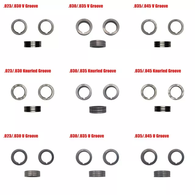 Precise V Groove Wire Feed Rollers for Clarke SIP and For Everlast MIG Welders