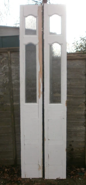 Antique front door side panels 4