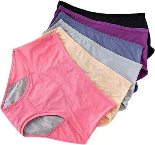 5Pc Women Everdries Leakproof Underwear Incontinence Leak Proof Protective Pants