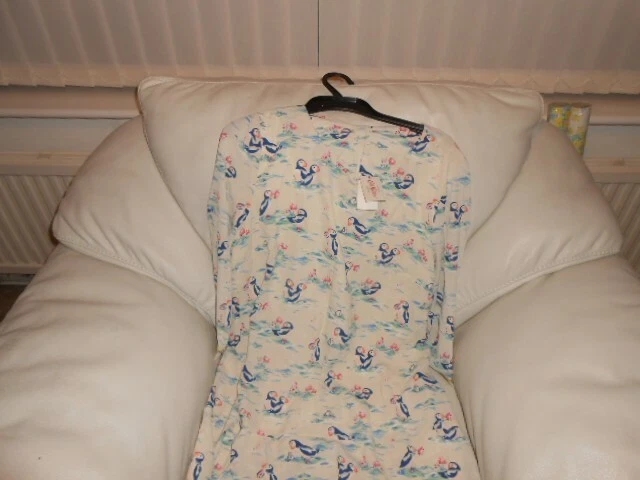 CATH KIDSTON WOMENS Puffins Birds Polyester Crepe Shift Dress Size 14 New More 34.50 PicClick UK