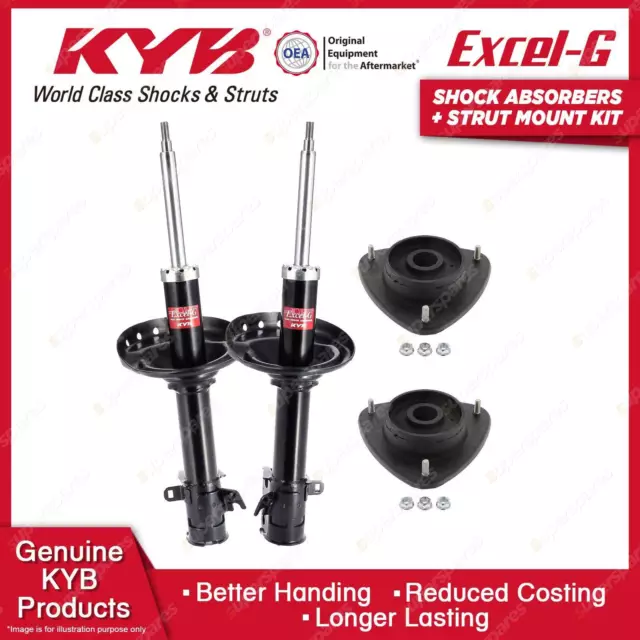 2 Front KYB Shock Absorbers Strut Mount Kit for Subaru Outback BR9 BRD BRF 09-12