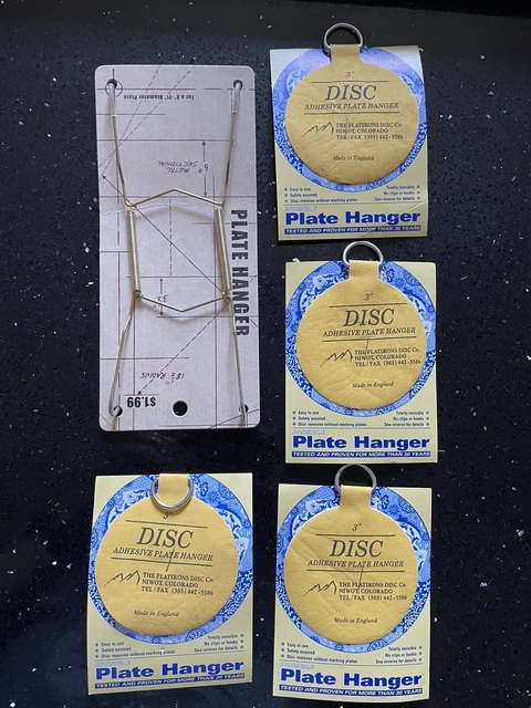 Lote de colgadores de placas invisibles de 3"" y 8-11
