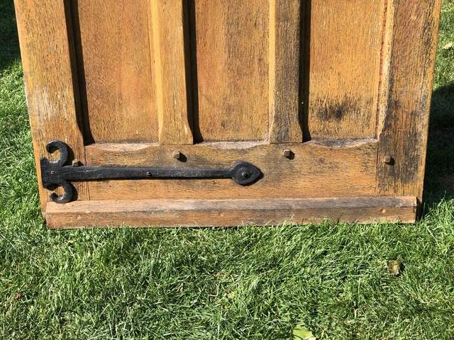 Solid Oak Arts & Crafts front door 5