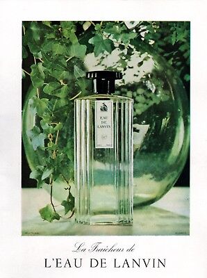 ▬►  Parfum Perfume LANVIN Thevenet Original French Print ad Publicité 1960 