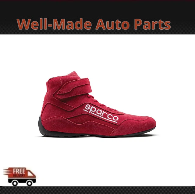 Sparco Racing Shoes Race 2 Size 10 Red SFI 3.3/5 High-top Suede 001272010R