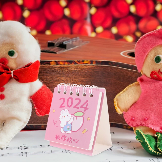 MINI CALENDAR 2024 Tabletop Small Calendar Decorative Desk Calendar