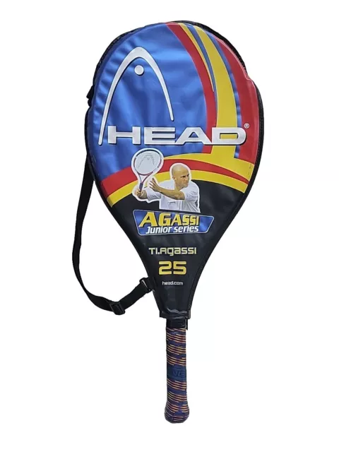 Head Ti.Agassi 25 Jr Series Tennis Racket 3 7/8 Grip With Cover