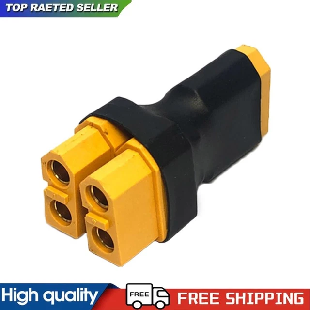 2x XT60 Parallel-Adapter – 1 Stecker Auf 2 Buchsen, Kabellos | Für RC Lipo/NiMH Akkus, ESC