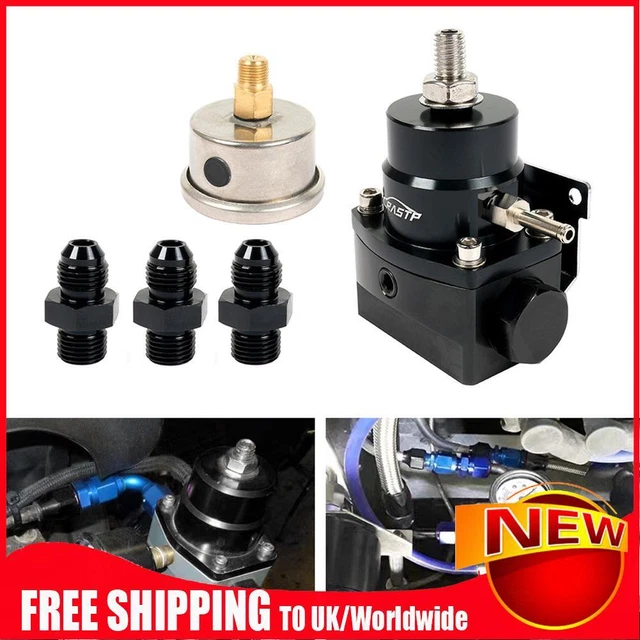 AN6 Regolatore Pressione Olio Lega Alluminio Auto Carburante Booster Carburante Supercharger