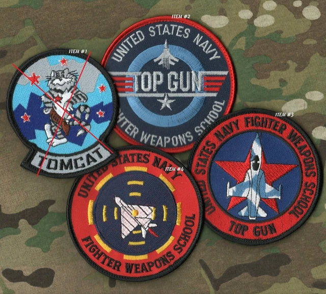 TOP GUN SCHOOL AGGRESSOR F14 TOMCAT F5E FLIGHT SUIT velkrö ⭐ 3PATCH