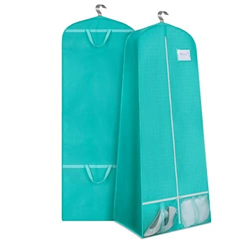 72 Wedding Dress Garment Bag 15 Gusseted Dress Bag for Gowns Long with Large