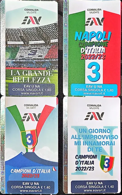 Biglietti commemorativi EAV Tricolore Scudetto Napoli 2022/2023 EDIZIONE LIMITAT
