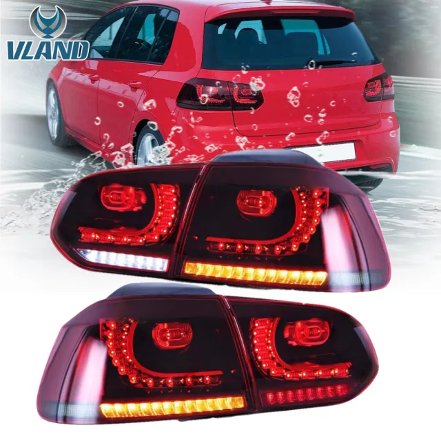 LED Lot de 2 Feux Arrière pour VW Golf 6 GTI 2008-2013(MK6) Éclairage Lumières