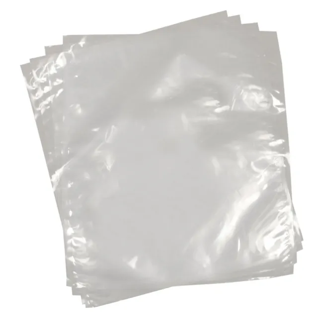 50 Clear Polythene Plastic Bags 12" x 15"  Open Top  300x375mm Craft  Light Duty