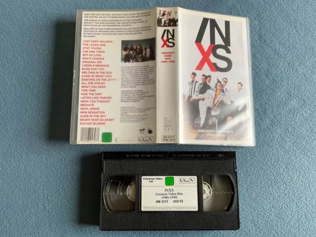 INXS greatest video hits (1980-1990) VHS 1990 PMV video