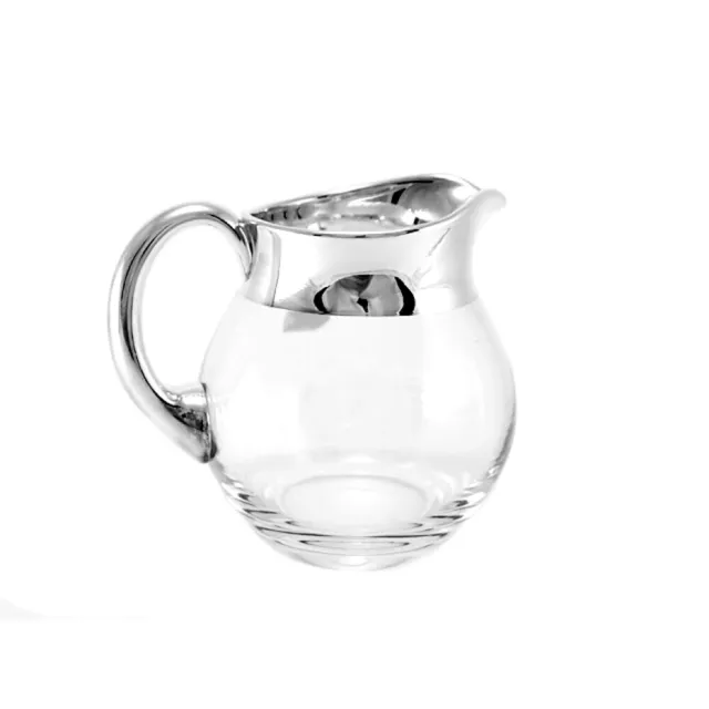 Design Glass Jug 1 1,5 L With Real Silver from Crystal Wine Juice