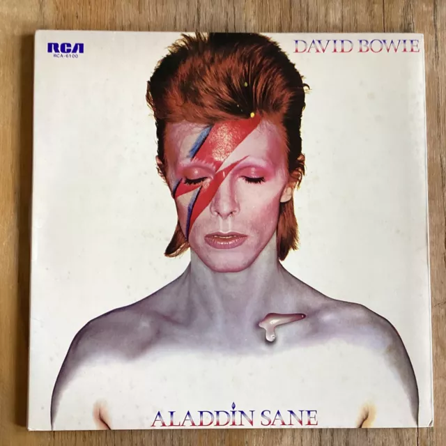 David Bowie Aladdin Sane Vinyle LP 1973 JAPON 1st RCA-6100 EX/VG+