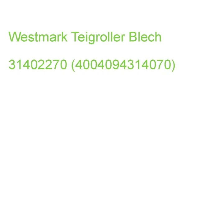 Westmark Teigroller Blech Rot 31402270 (4004094314070)