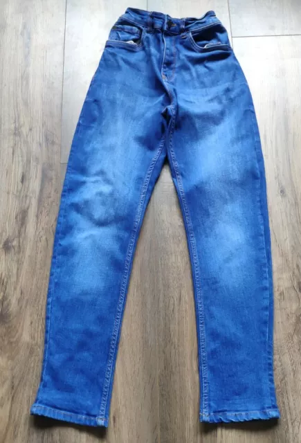 Jeans blu brillante stile carota età 10 anni successivi