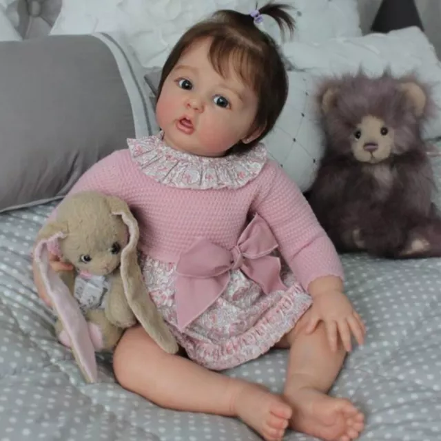 Real Lifelike Bebe Reborn Doll Baby Girl Toddler Realistic Newborn Kids Toy Gift