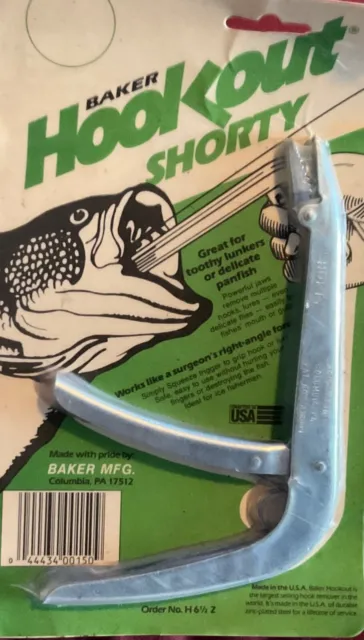 Baker Original Hookout Zinc Fishing Fish Hook Remover Catch & Release Tool