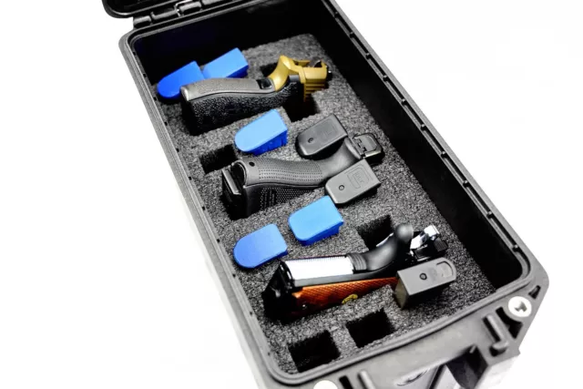 New Apache 4800 3 pistol Quick Draw handgun foam insert +storage fits your  case