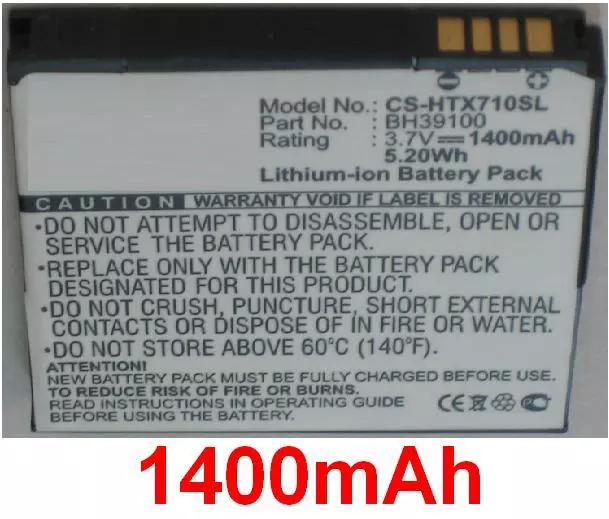 Batterie 1400mAh type BH39100 Pour HTC PH39100, Raider 4G, Velocity 4G