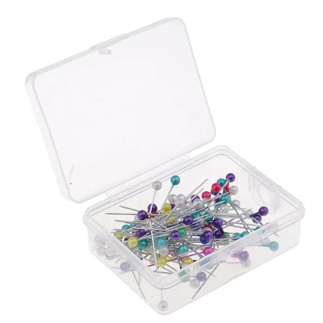 100 Stück Kopfstift Perle gerade Stifte Nachahmung Kopfstifte Nähnadel