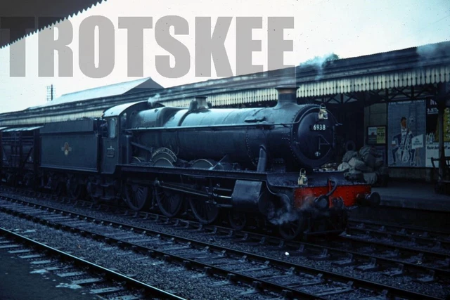 35MM SLIDE BR British Railways Steam Loco 6938 Class 4900 Oxford 1963 ...