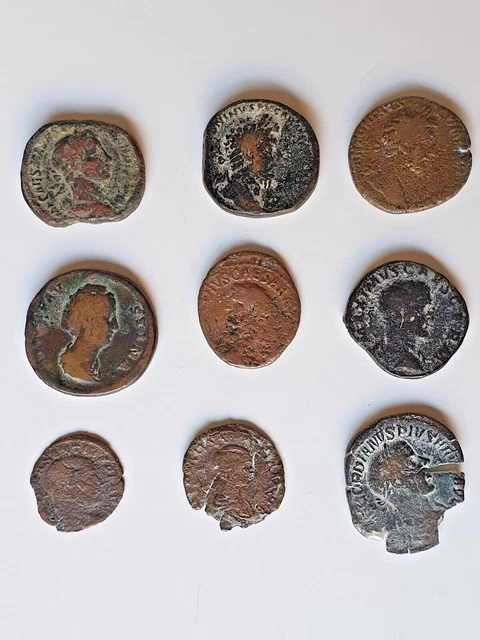 Lot de 9 pièces de MONNAIE ROMAINE  sesterces