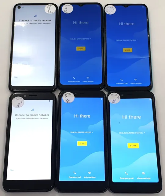 Parts and Repair Assorted BLU Phones Unlocked Check IMEI (UNTESTED) Lot of 6