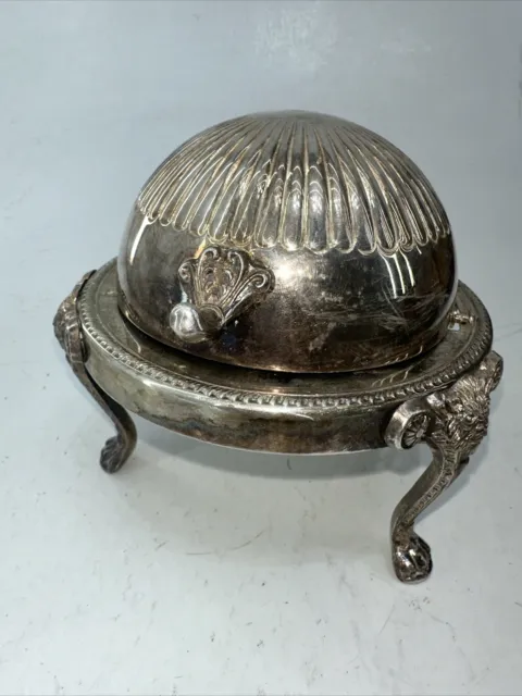 Vintage 1883 Form, F.B. Rogers 273 Roll Dome Caviar/ Butter Dish