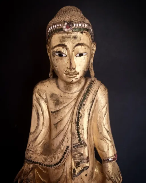 Buddha 佛 Myanmar Mandalay Thailand Laos Holz Burma China Asia